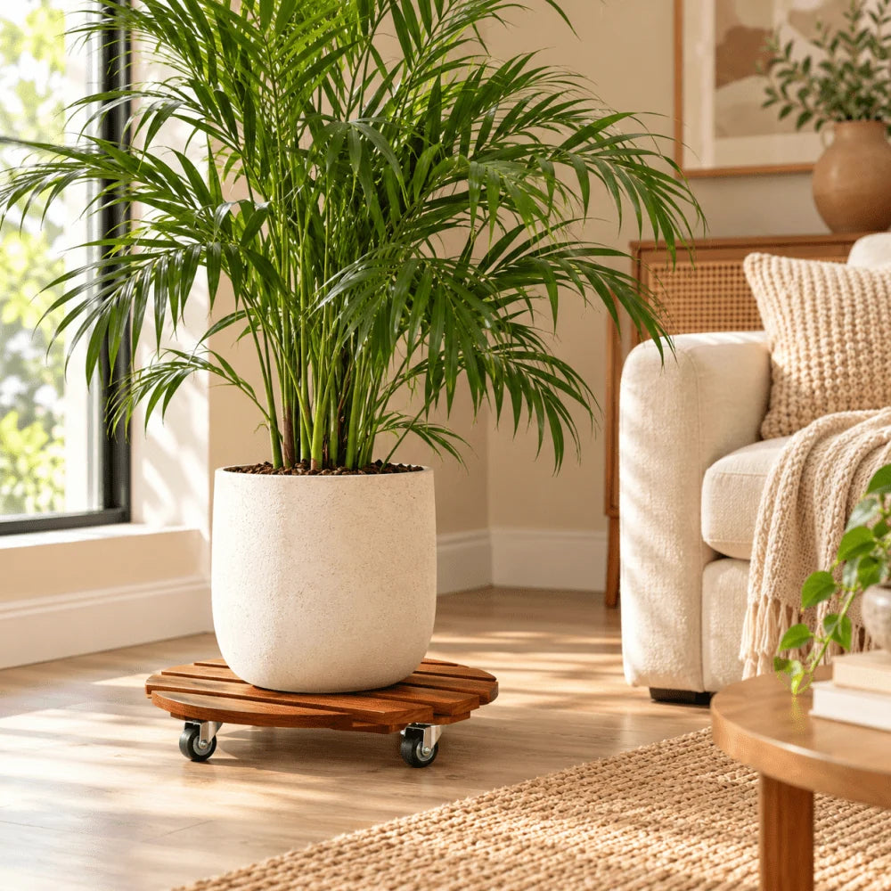 Plant Caddy With Wheels