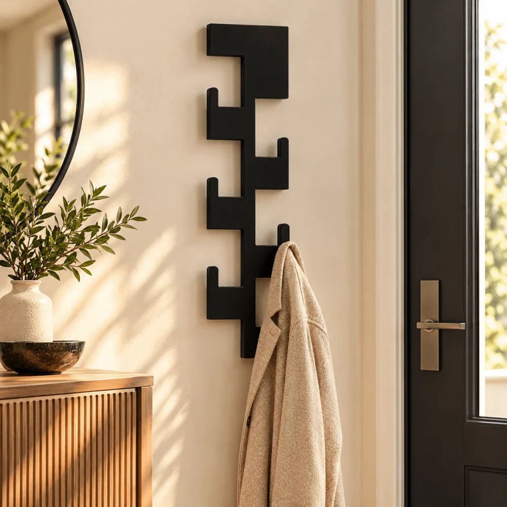 Wall Mounted Vertical Coat Storage Rack